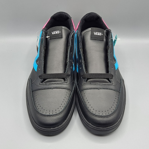 New Vans Lowland CC Fader Black with Multi Color Flying V Stripes Men's Size 12 - Picture 4 of 8